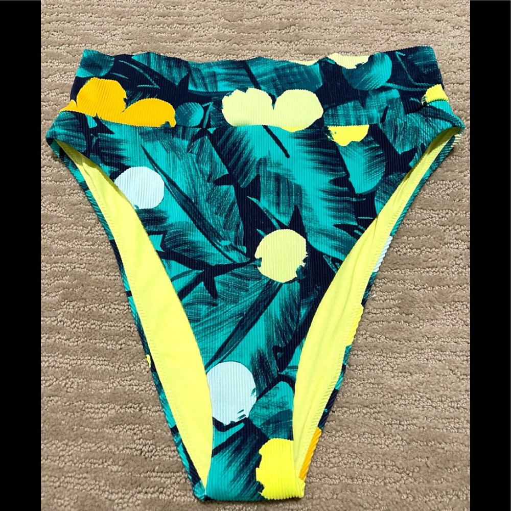NWOT AERIE HIGH CUT CHEEKY RIBBED BIKINI BOTTOMS